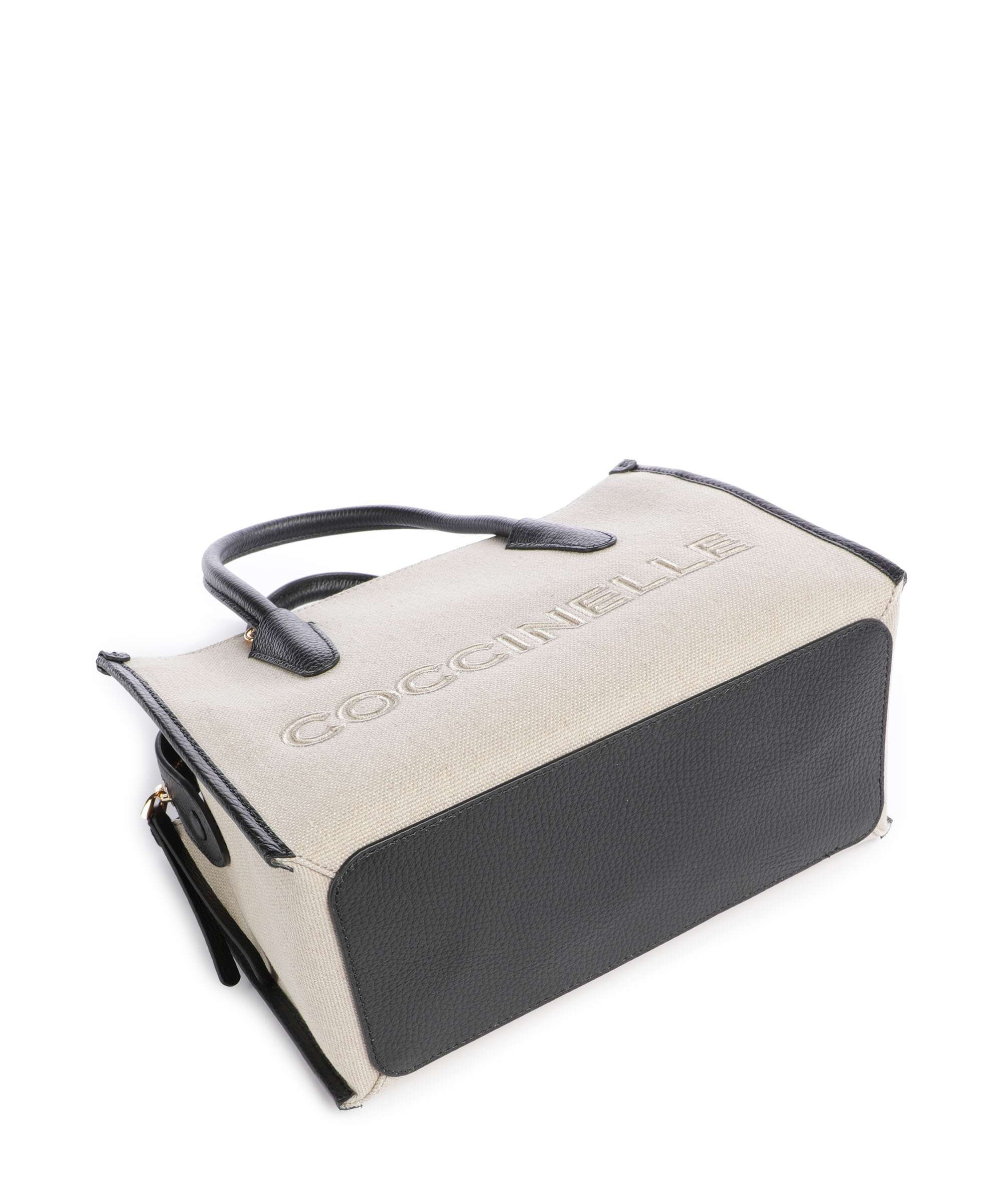 Coccinelle Myrtha Canvas Handbag natural/noir