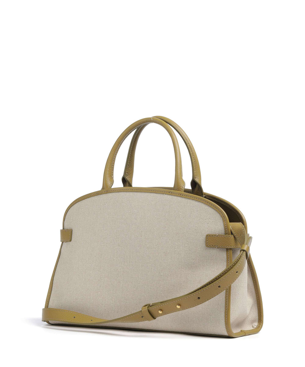 Coccinelle Sabine Canvas Handbag natural/seagrass