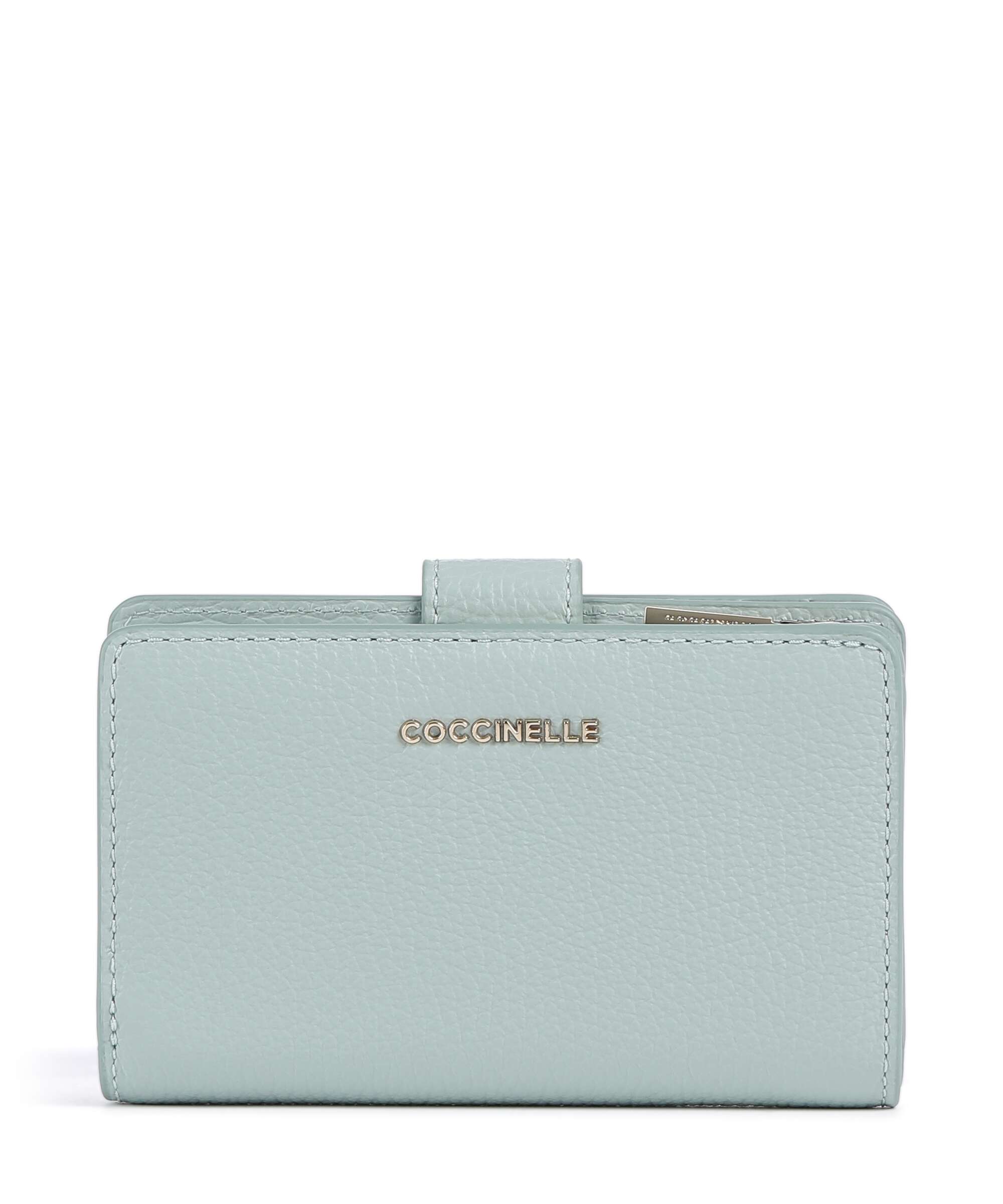 Coccinelle Metallic Soft Wallet aquamarine