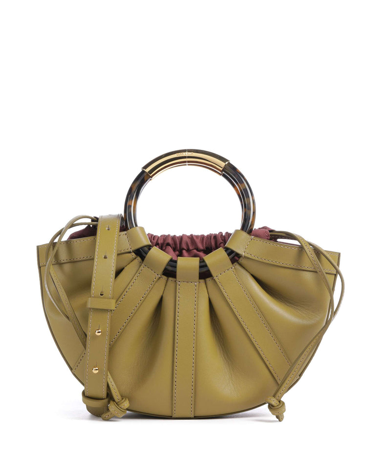 Coccinelle Shell Handbag seagrass