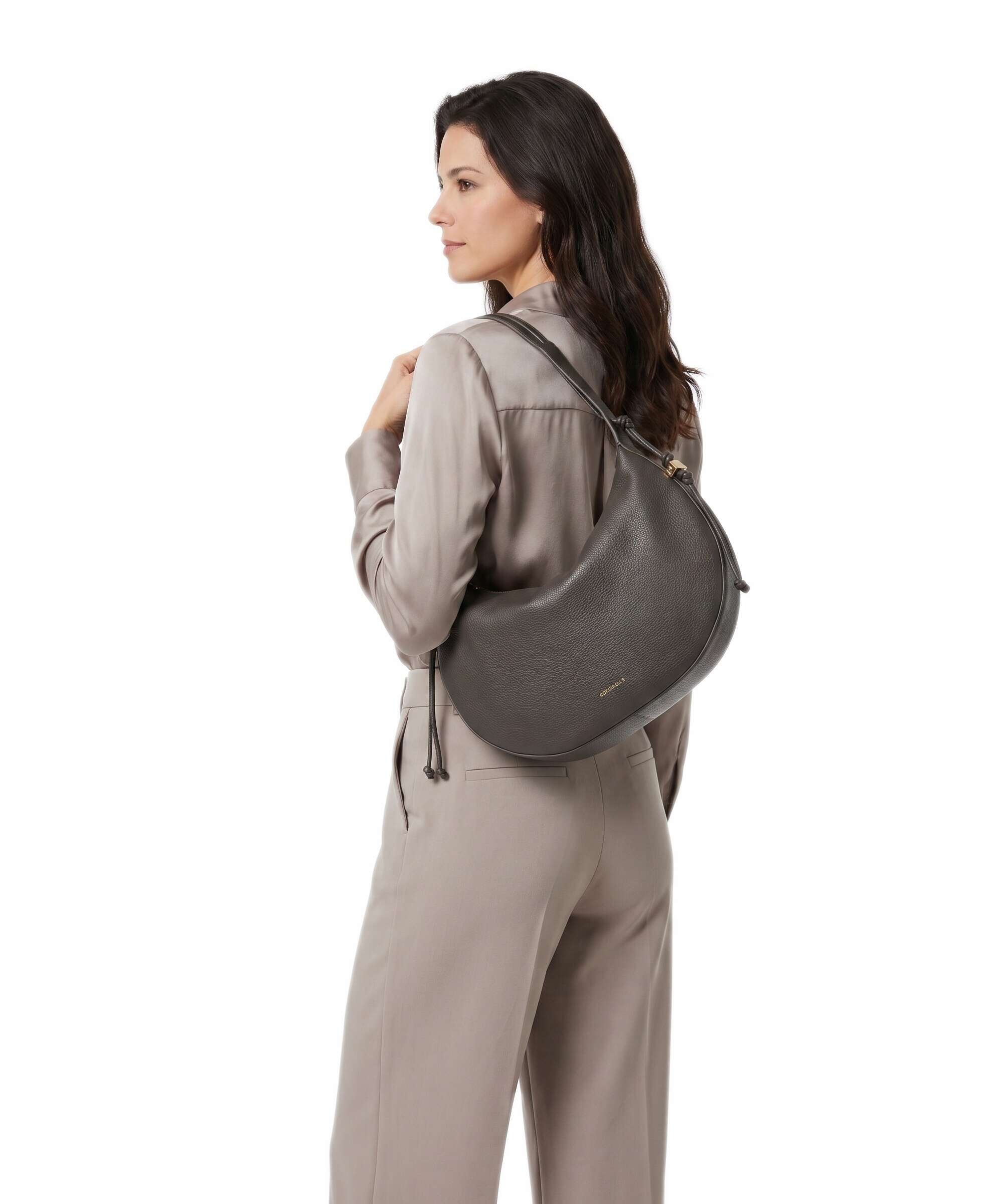 Coccinelle Thess Hobo bag fango