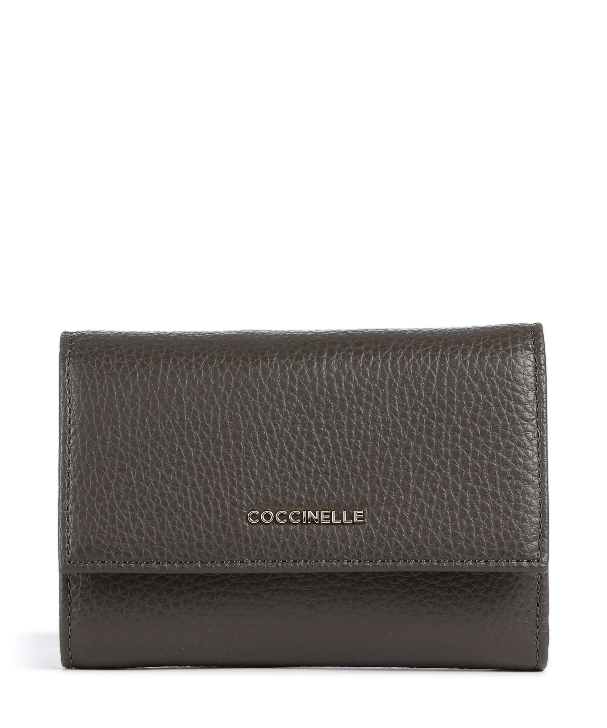 Coccinelle Metallic Soft Wallet fango