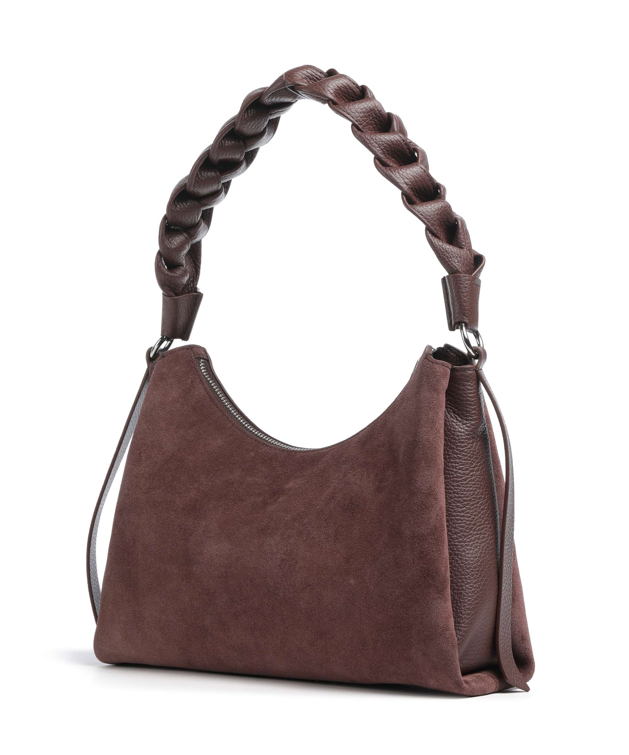 Coccinelle Boheme Suede Shoulder bag berry