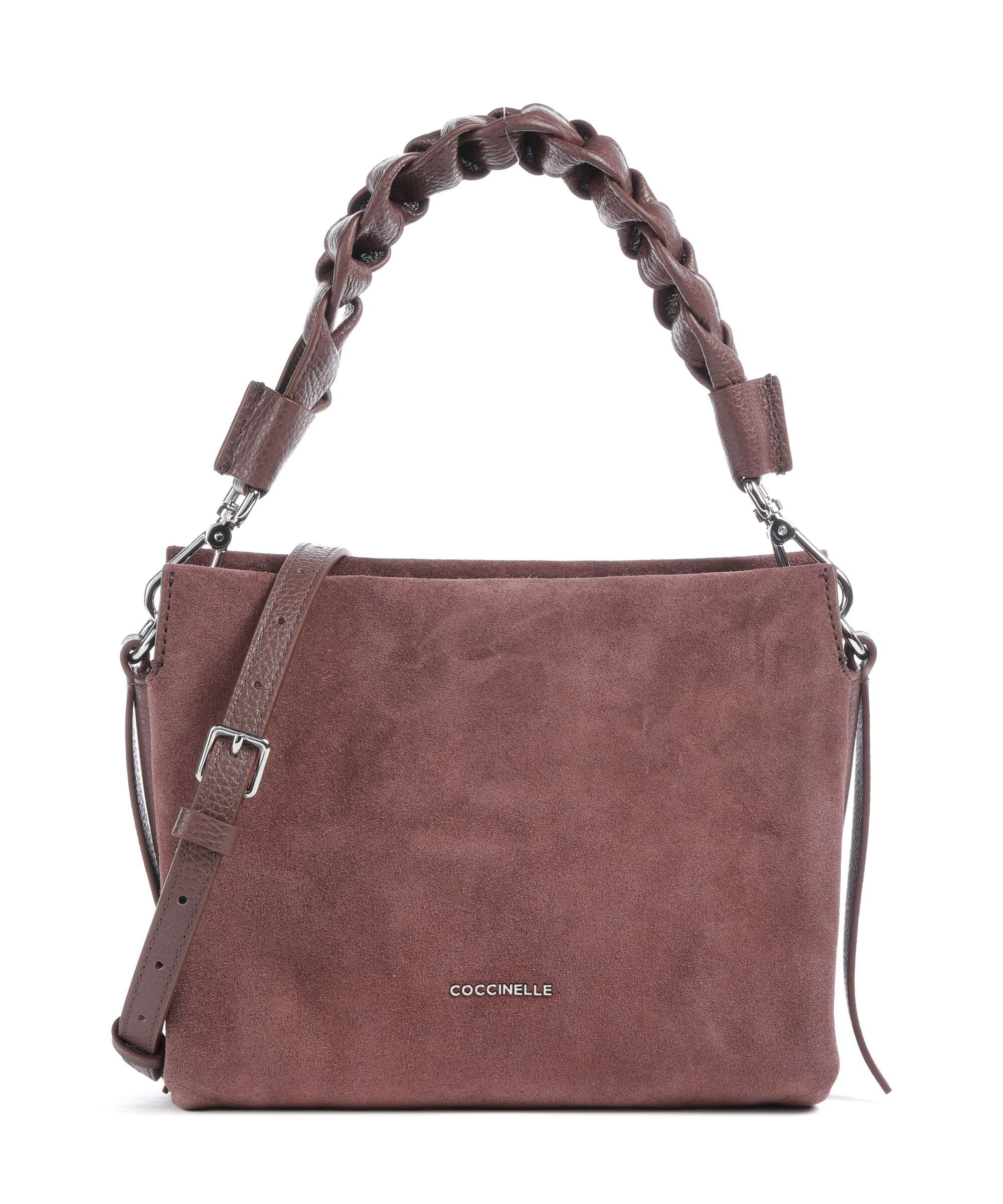 Coccinelle Boheme Suede Handbag berry