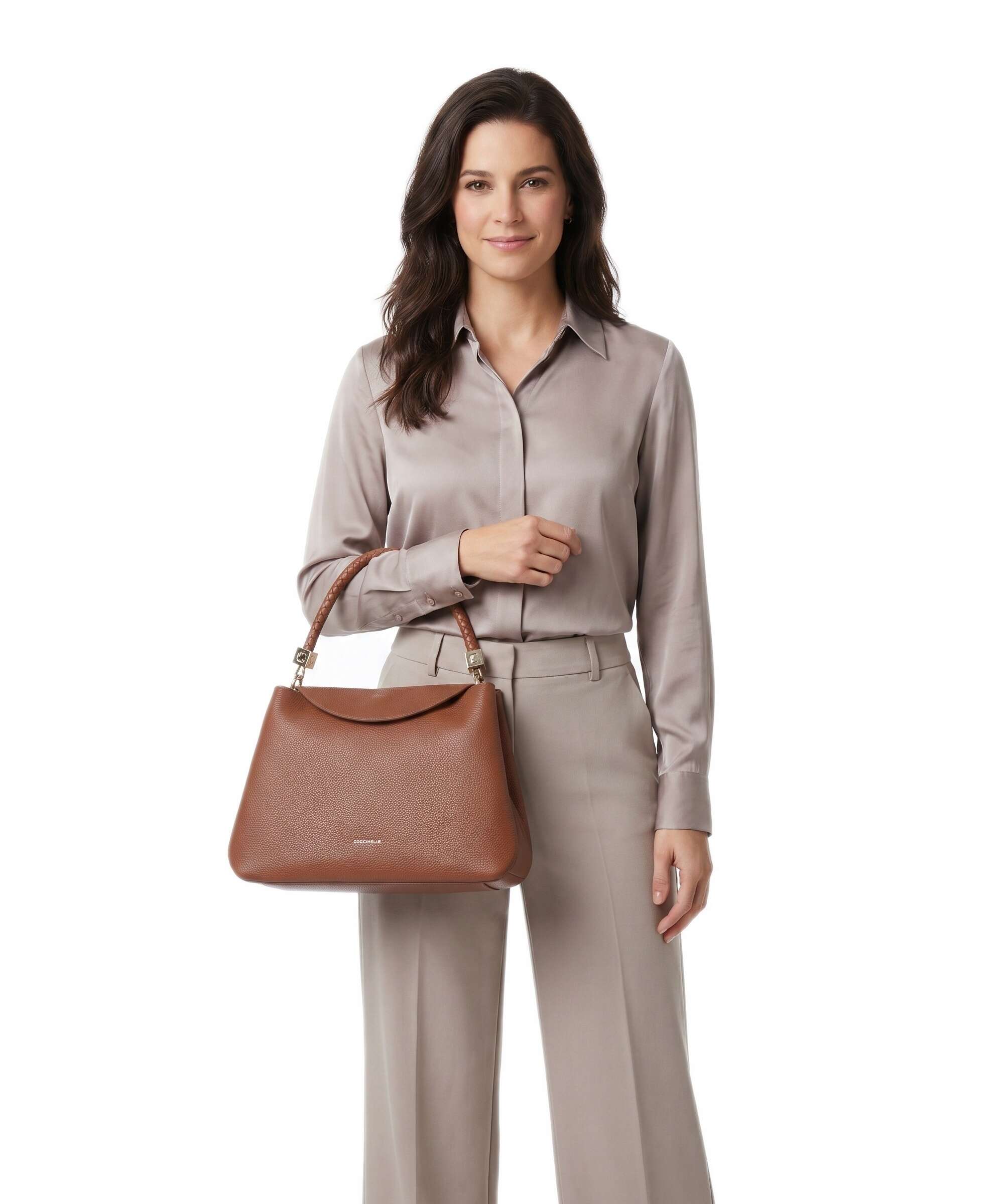 Coccinelle Tiggy Handbag cognac