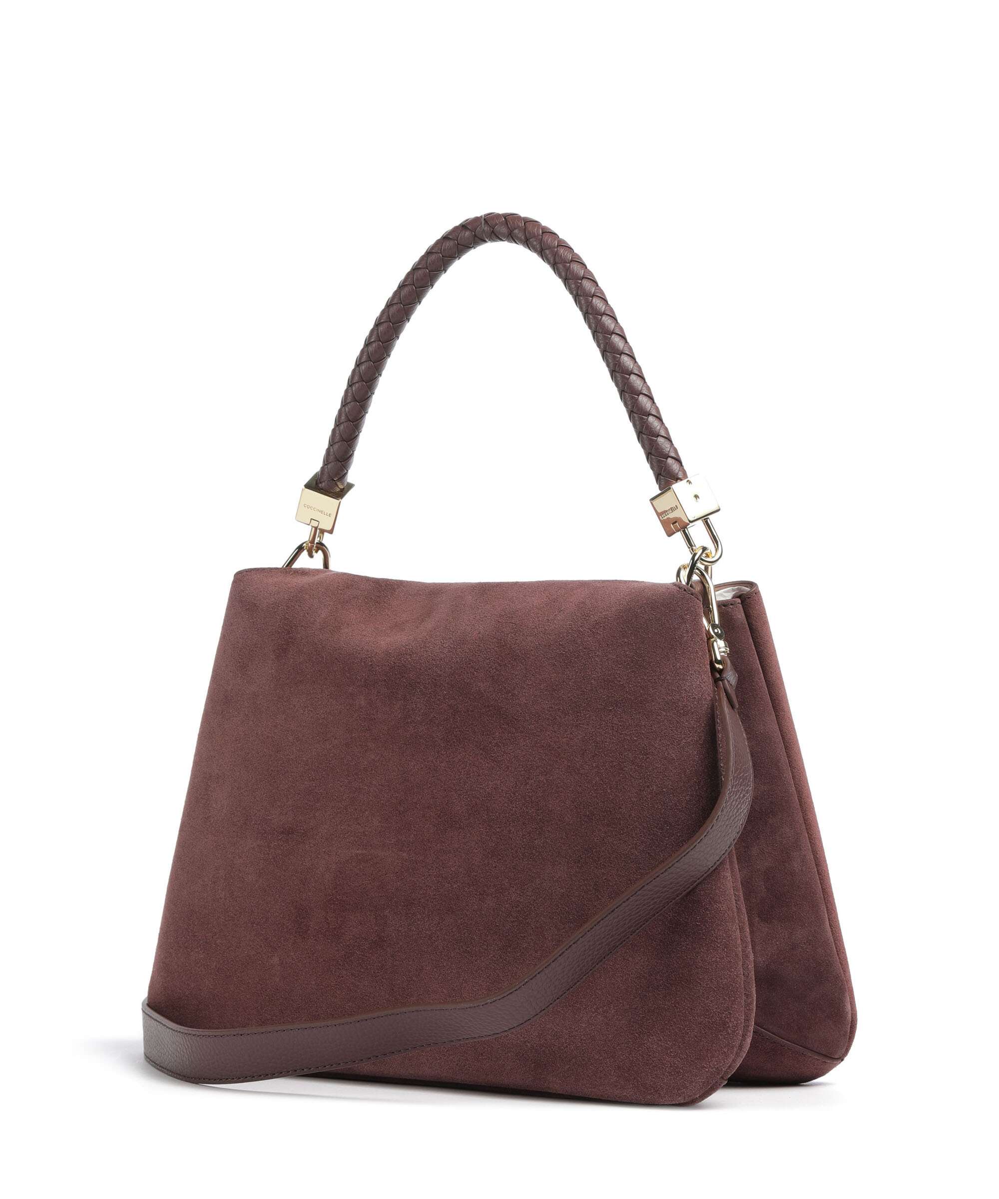 Coccinelle Tiggy Suede Handbag berry
