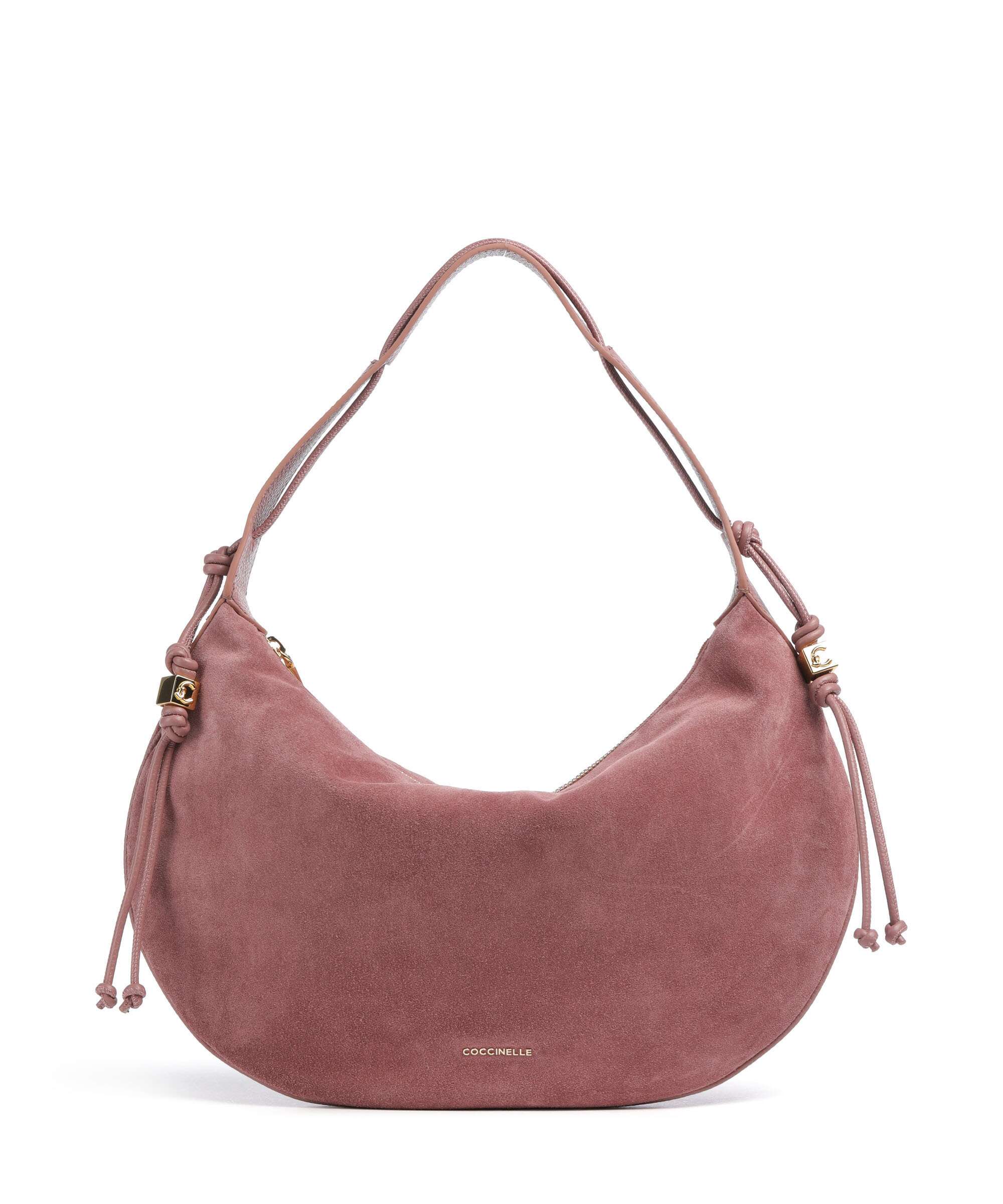 Coccinelle Thess Suede Hobo bag winter rose