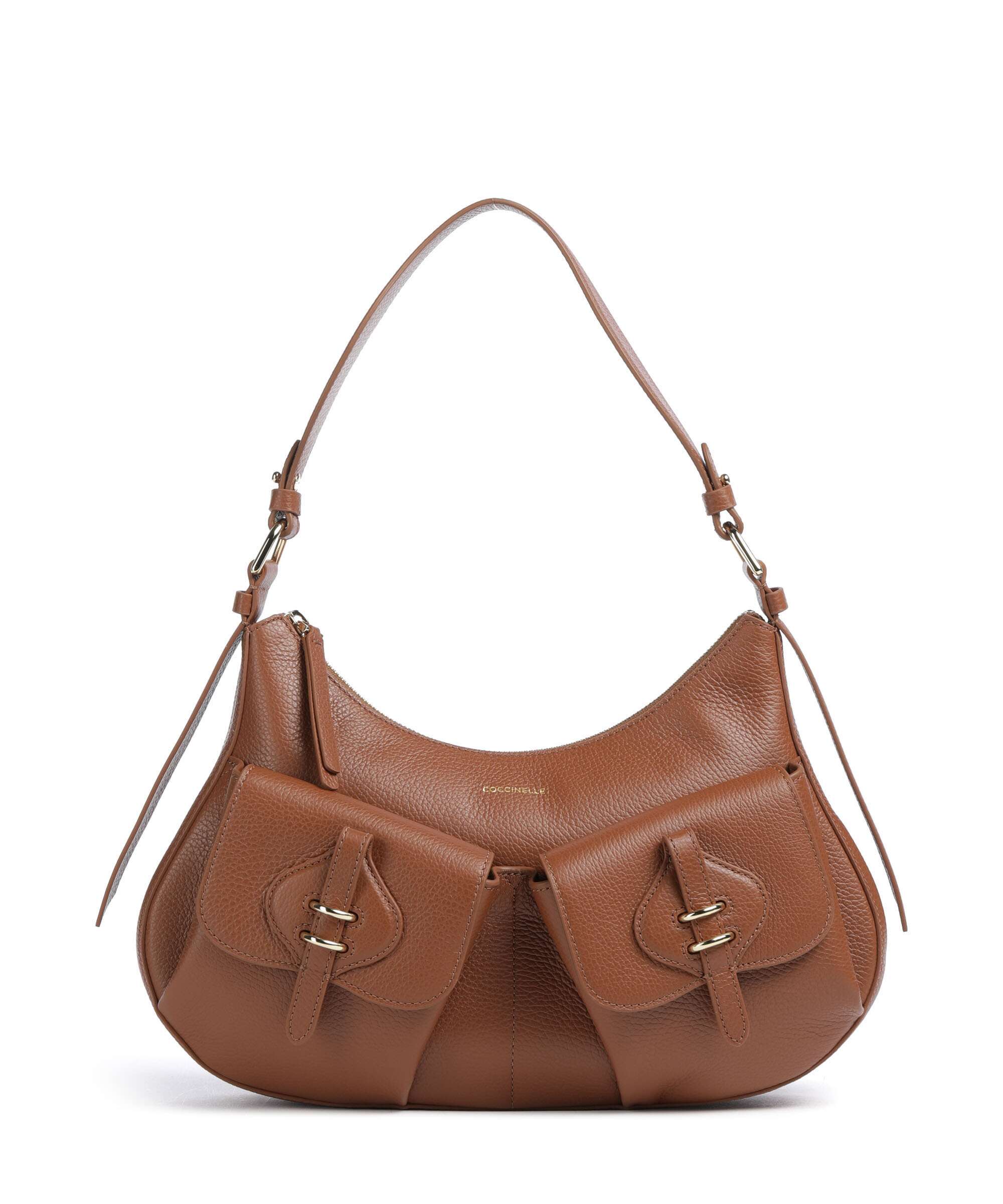 Coccinelle Mavery Pocket Hobo bag cognac