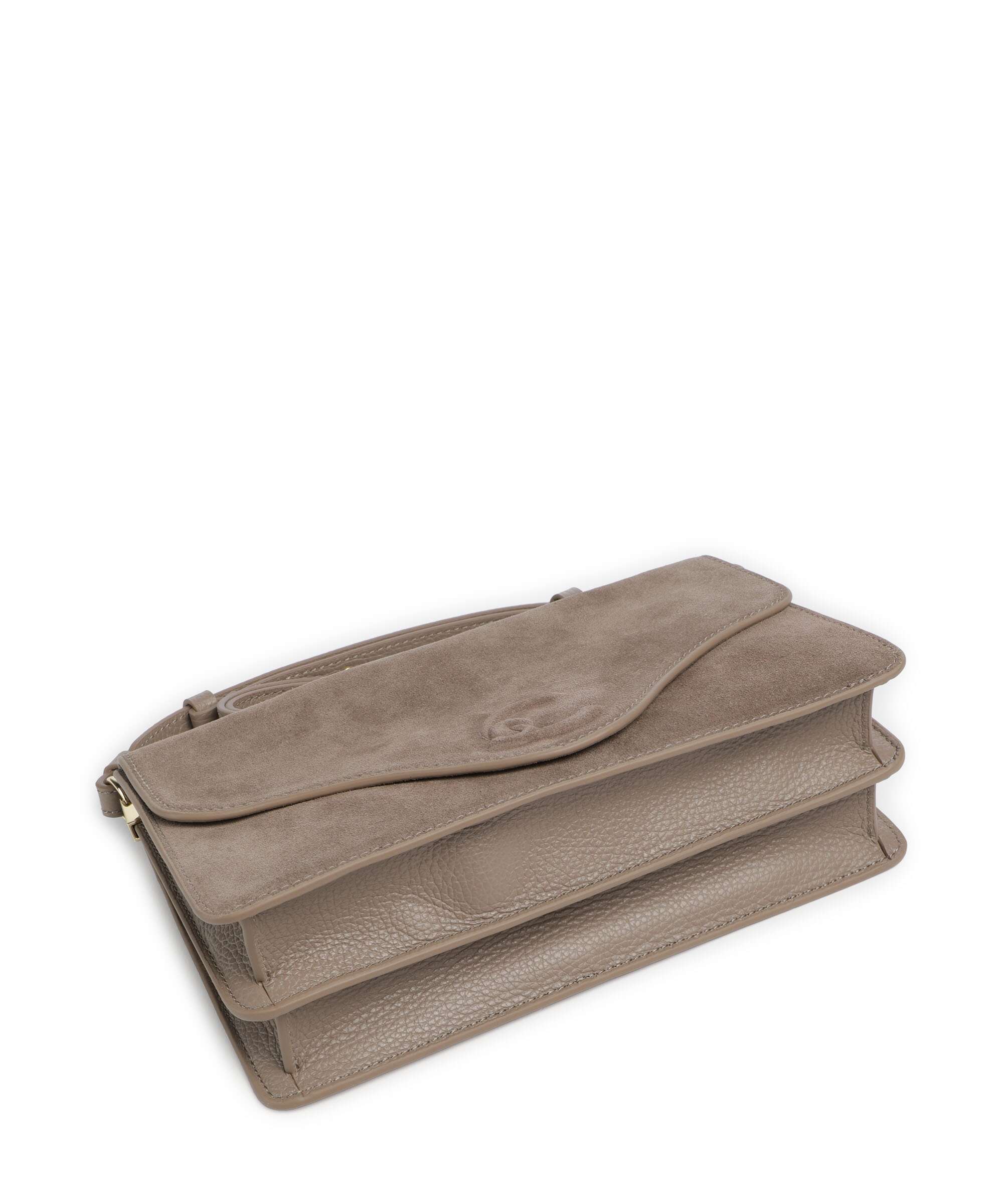 Coccinelle C-Me Softy Suede Shoulder bag warm taupe
