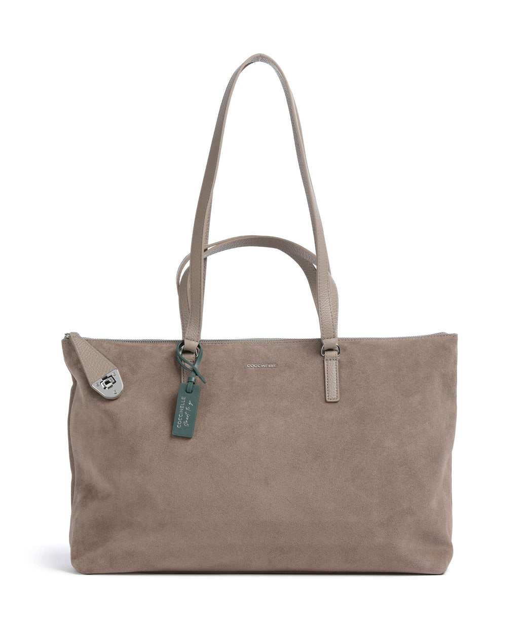 Coccinelle Beat Generation Suede Tote bag warm taupe