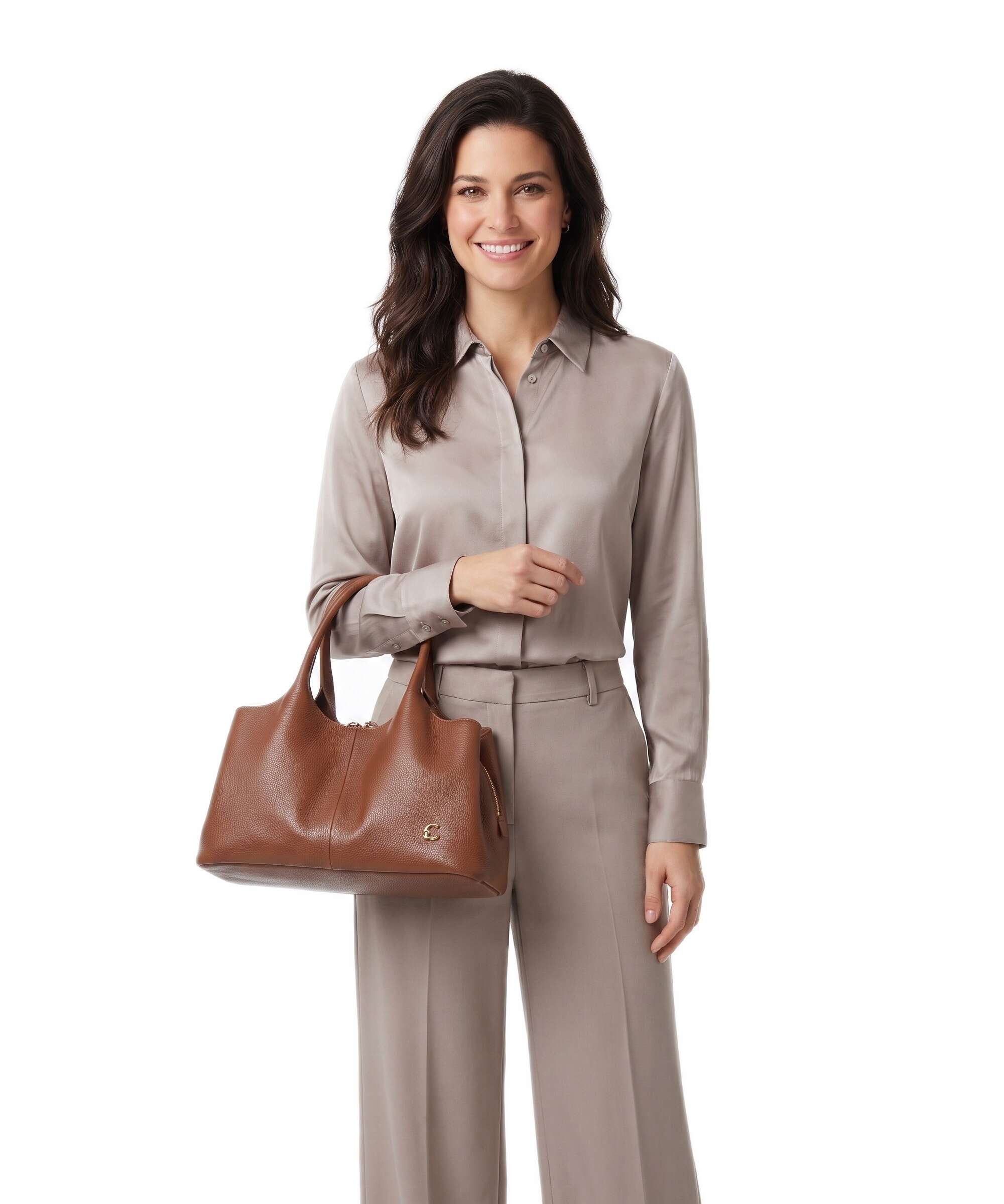 Coccinelle Nell Handbag cognac