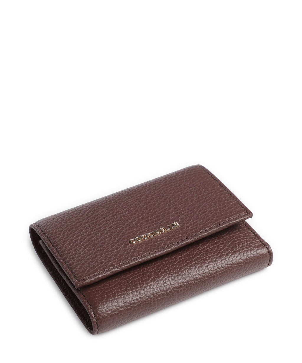 Coccinelle Metallic Soft Wallet berry