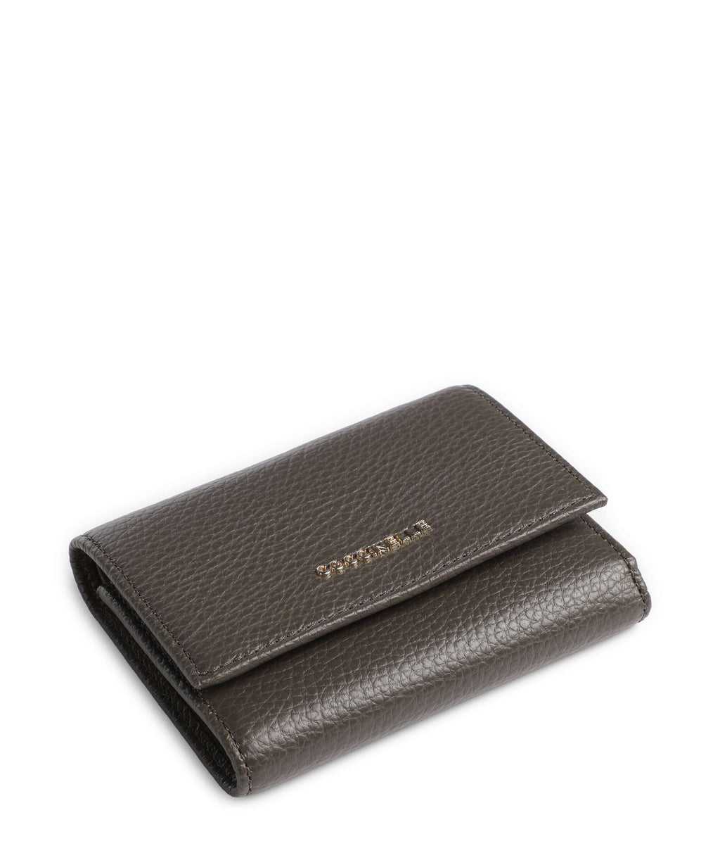 Coccinelle Metallic Soft Wallet fango