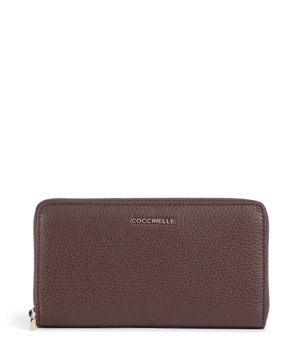 Coccinelle Metallic Soft Wallet berry