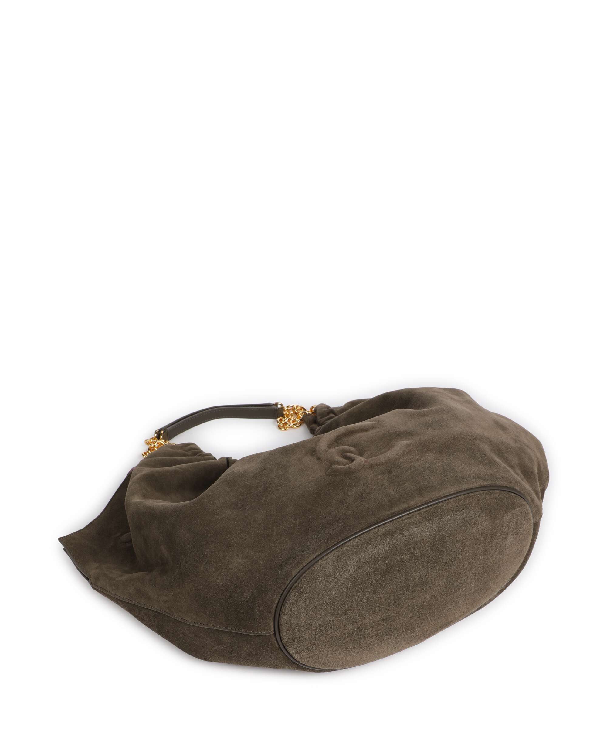 Coccinelle Smash Suede Hobo bag fango