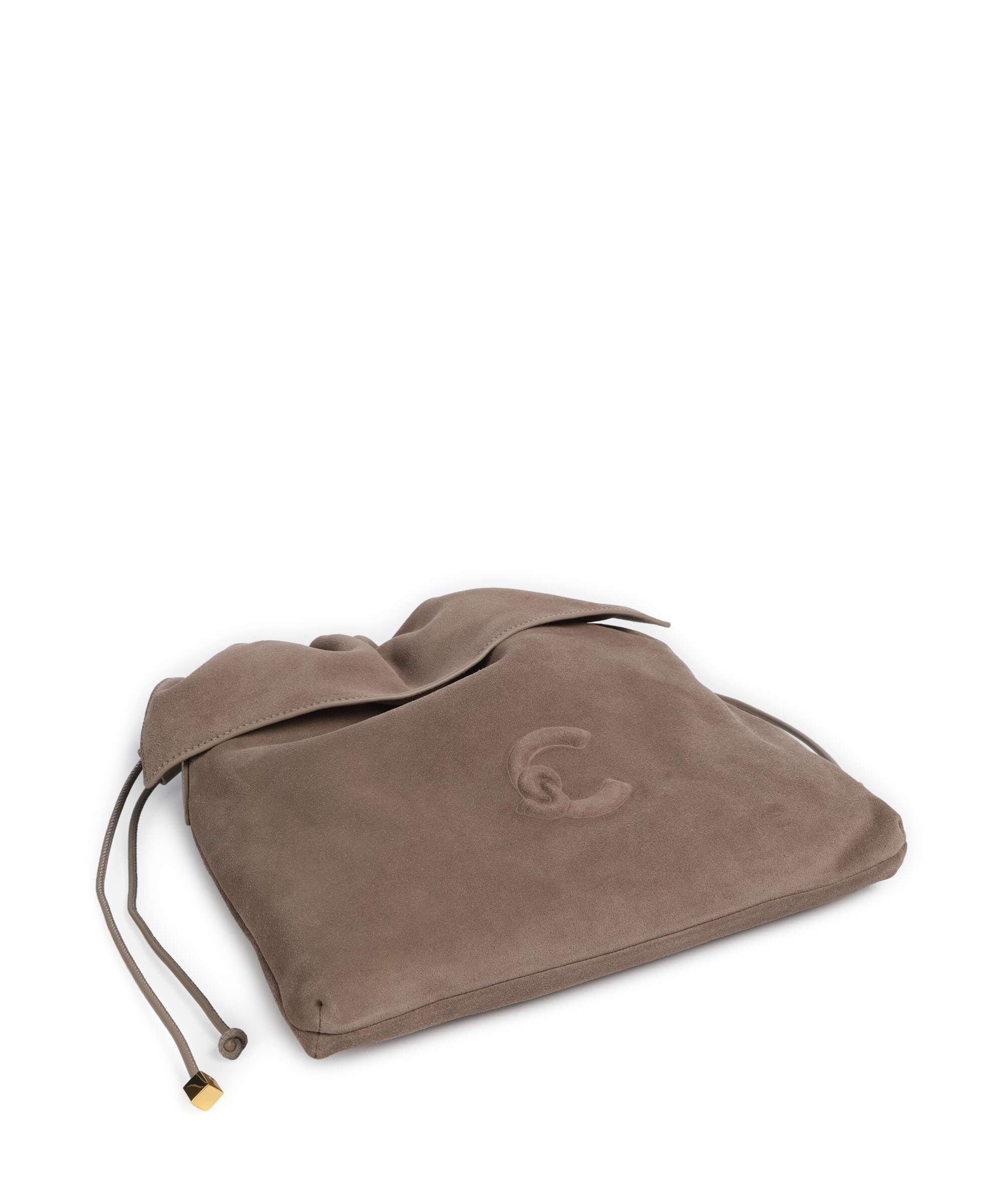 Coccinelle Lidia Suede Hobo bag warm taupe