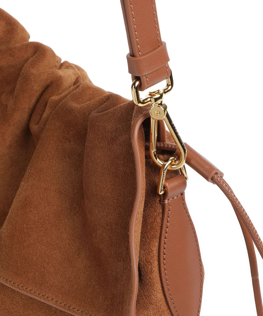 Coccinelle Lidia Suede Hobo bag cognac