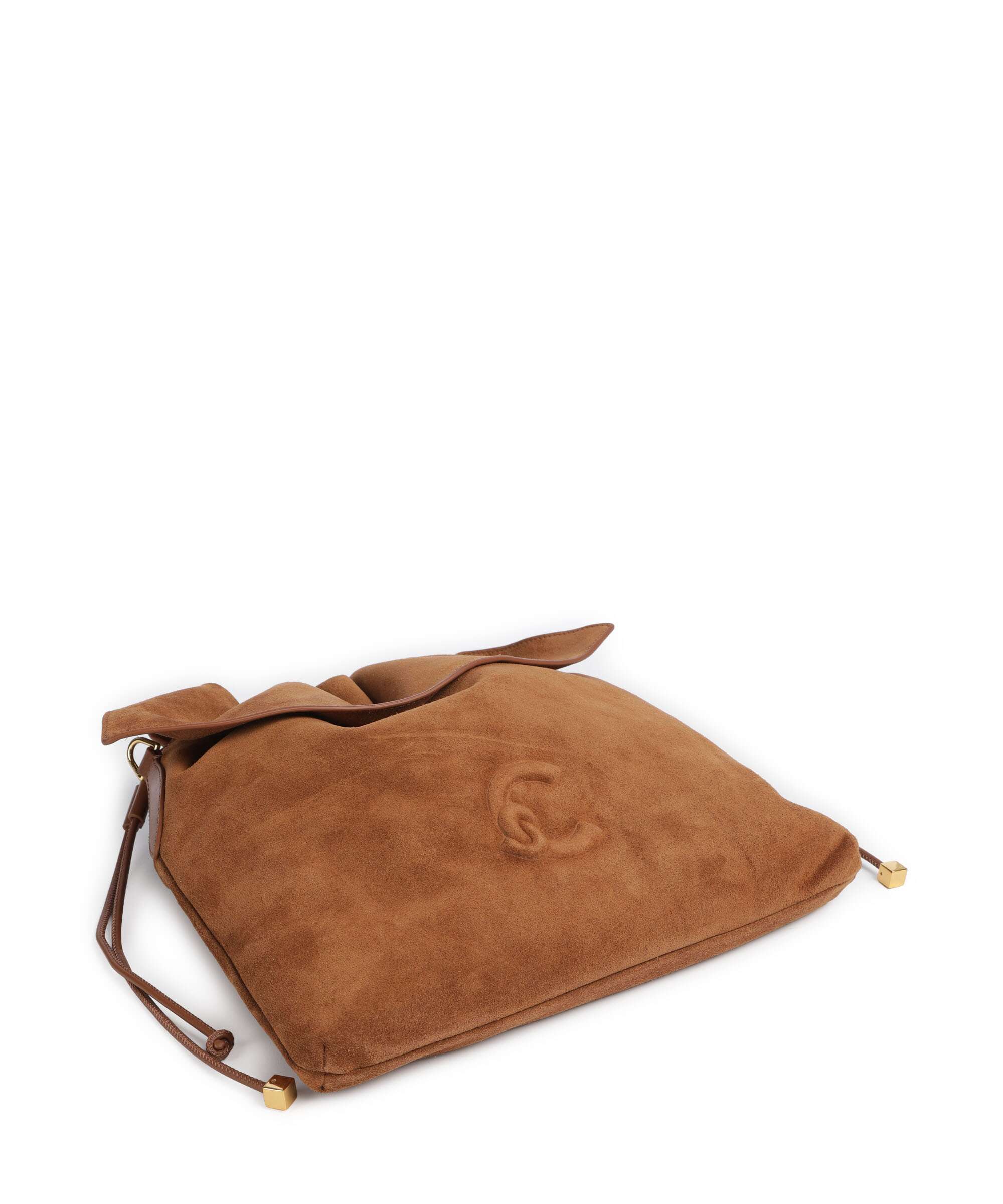 Coccinelle Lidia Suede Hobo bag cognac