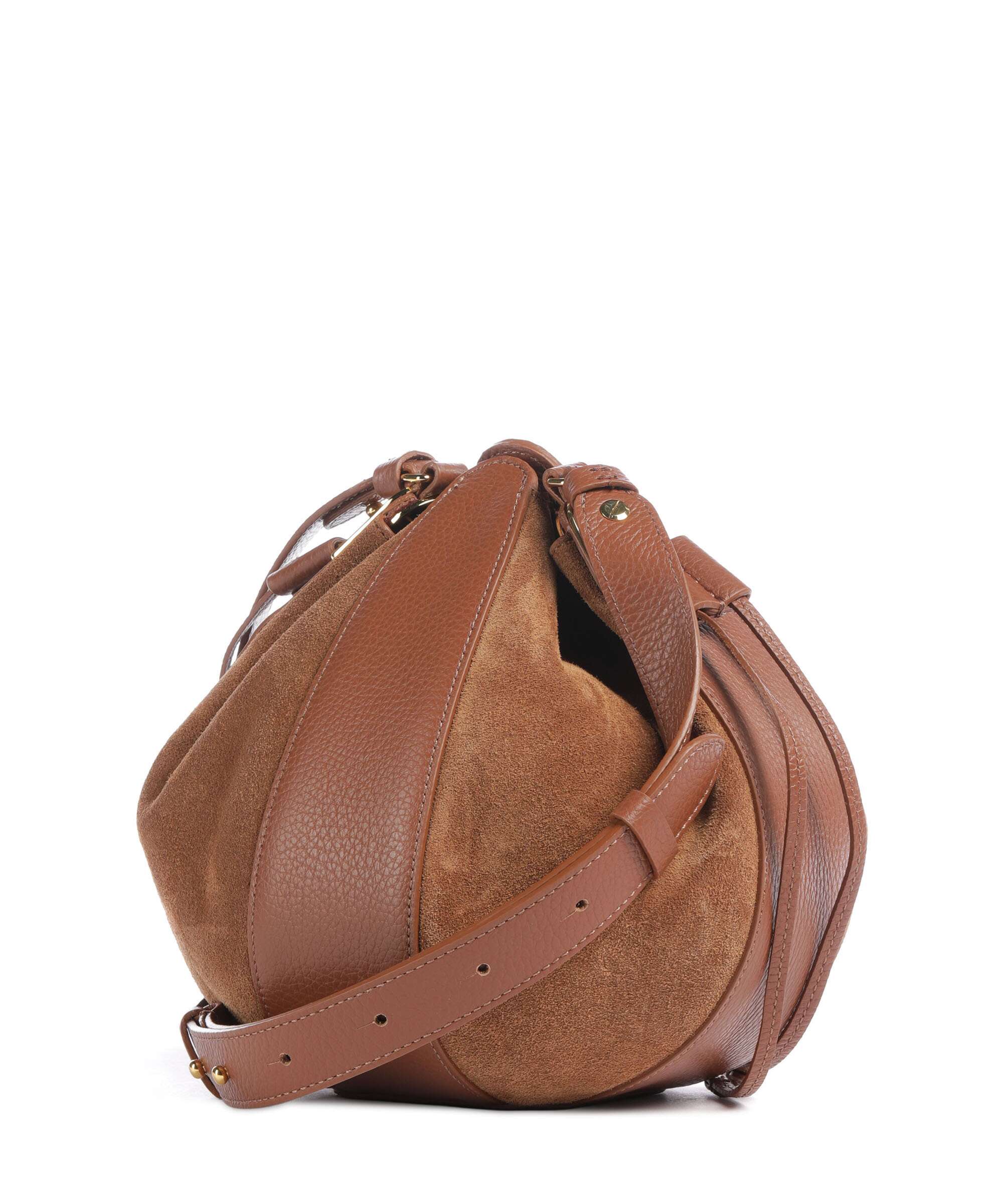 Coccinelle Boom Bucket bag cognac