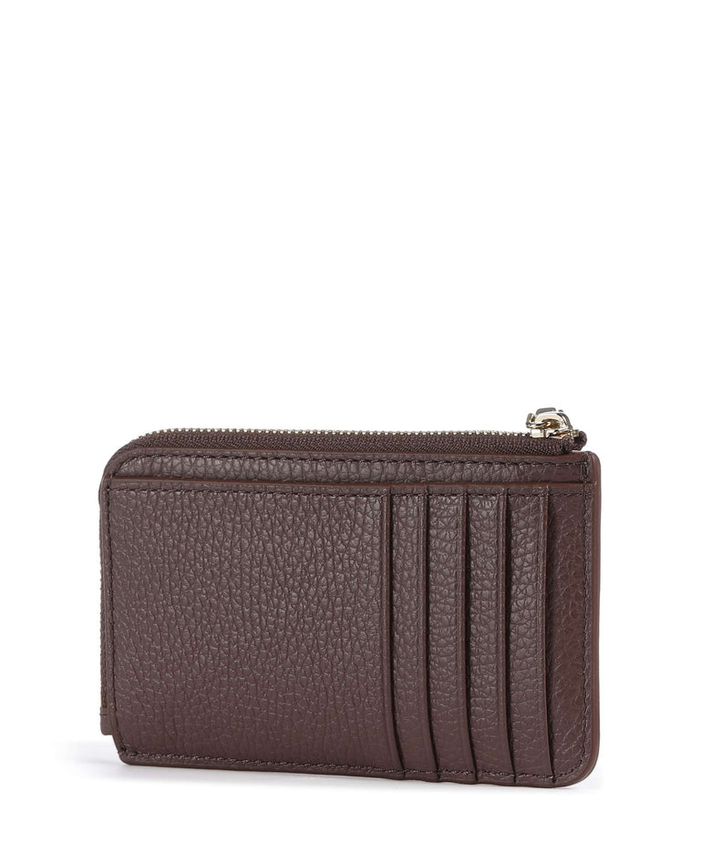 Coccinelle Metallic Soft Credit card holder berry