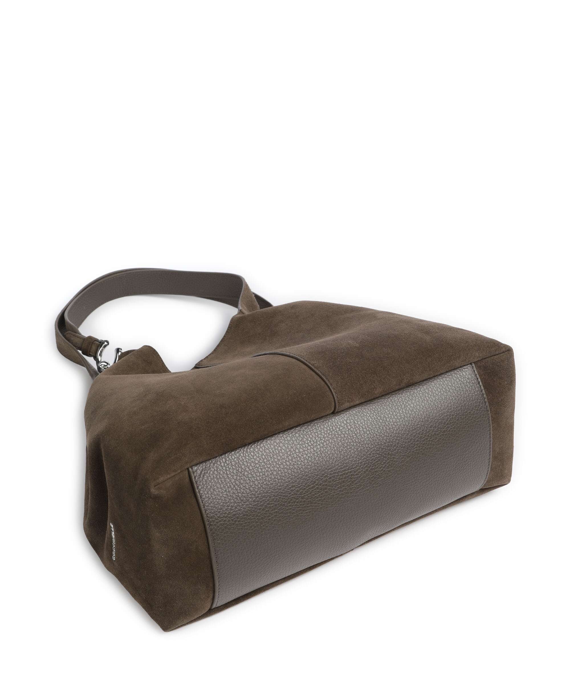 Coccinelle C-Easy Suede Hobo bag fango