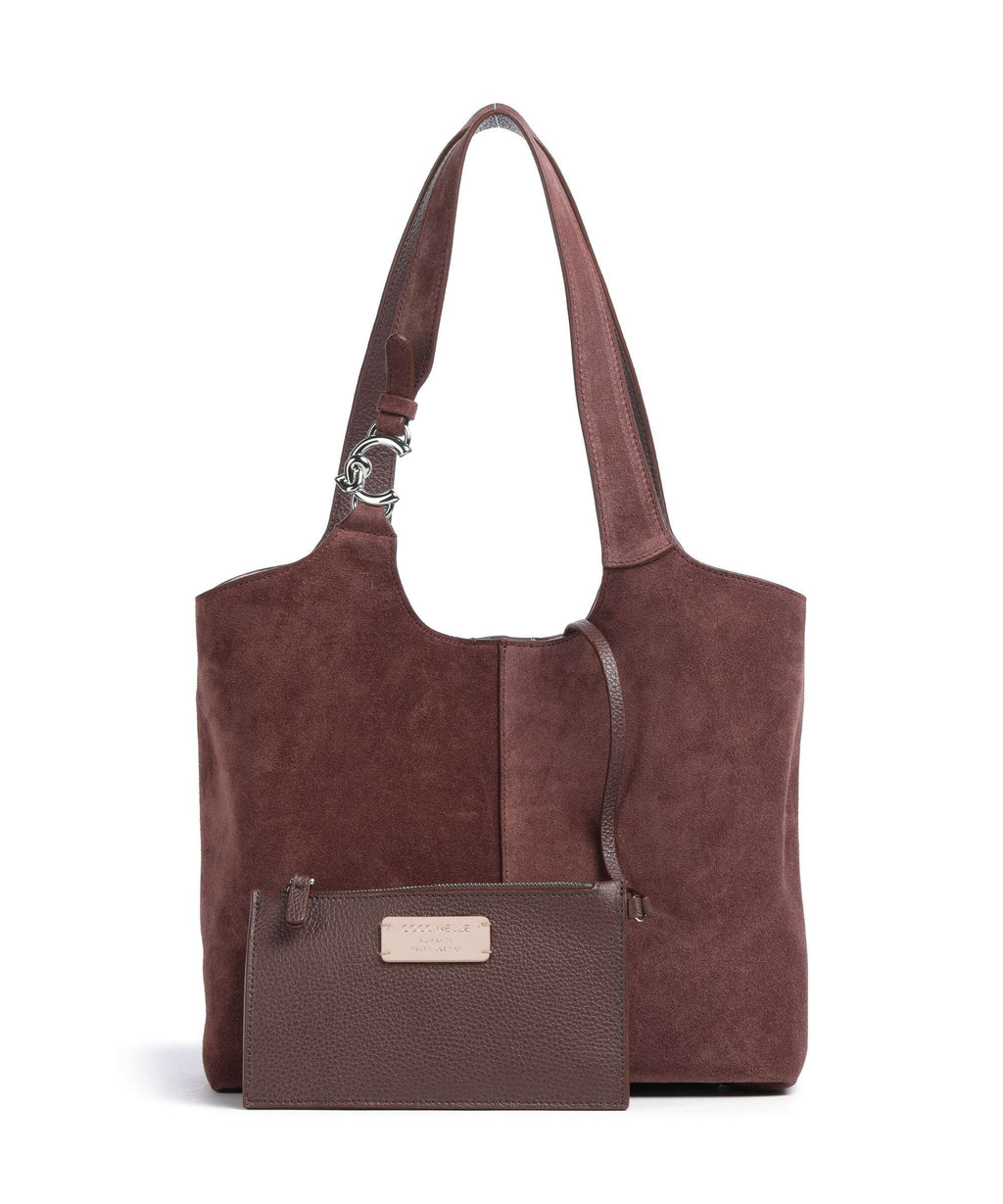 Coccinelle C-Easy Suede Hobo bag berry