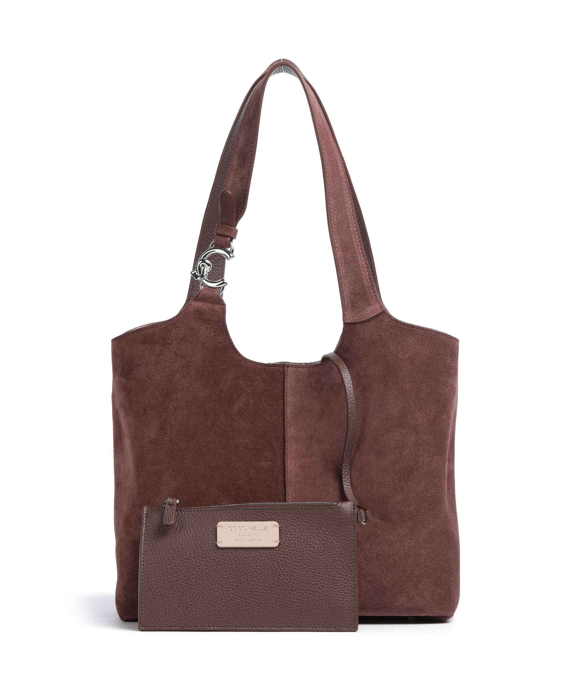 Coccinelle C-Easy Suede Hobo bag berry
