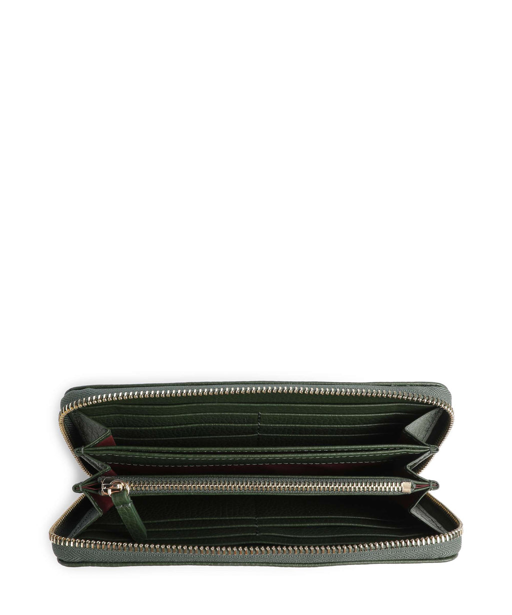 Coccinelle Metallic Soft Wallet garden green