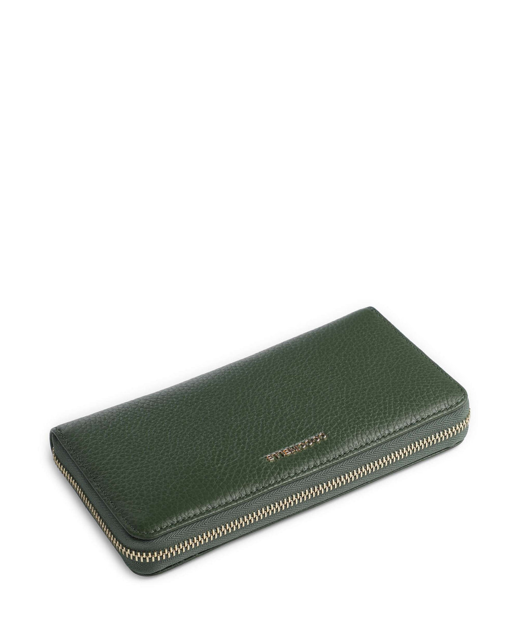 Coccinelle Metallic Soft Wallet garden green