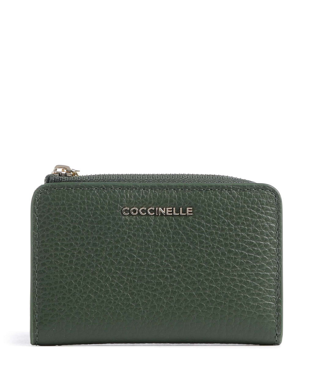 Coccinelle Metallic Soft Wallet garden green