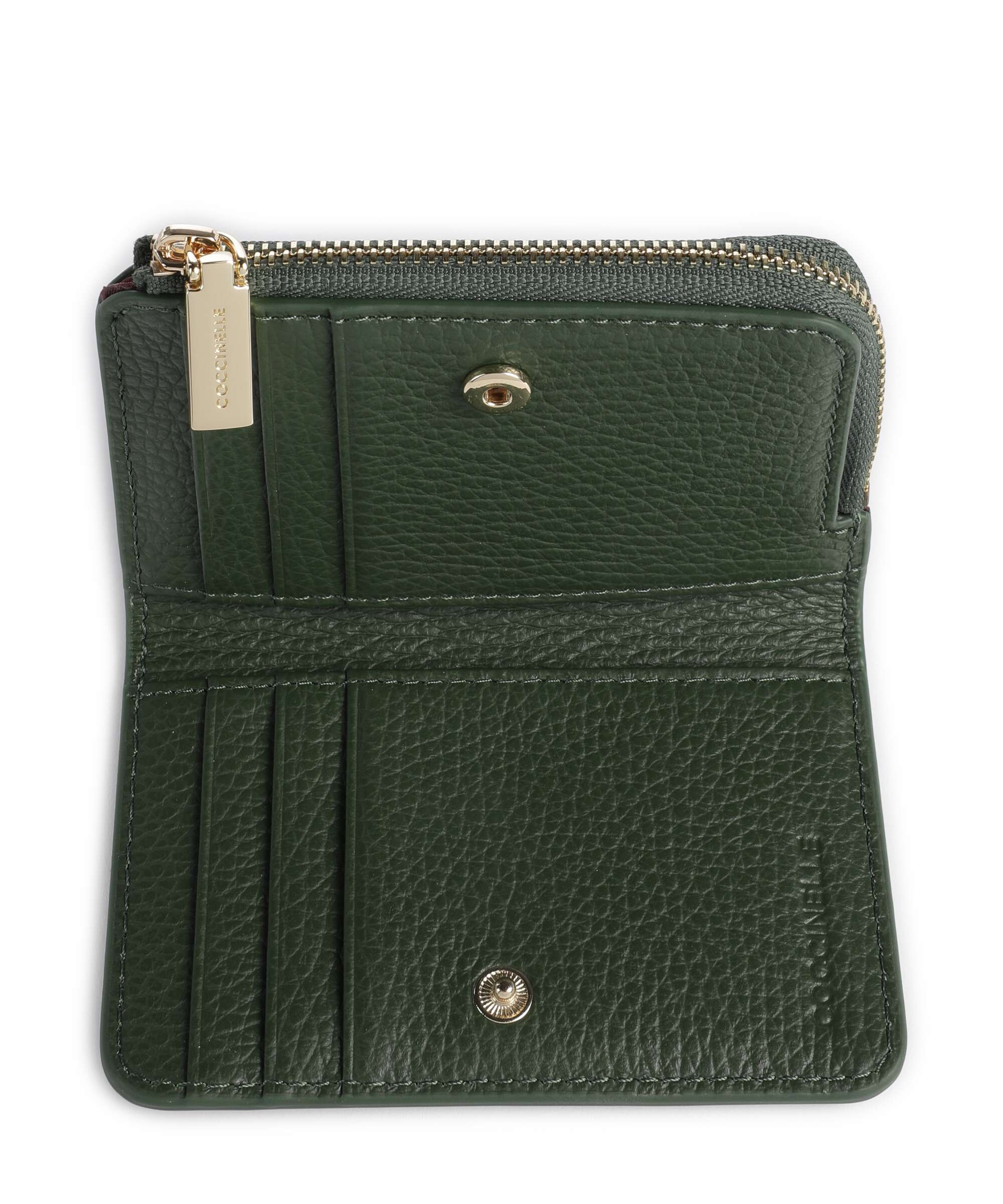 Coccinelle Metallic Soft Wallet garden green