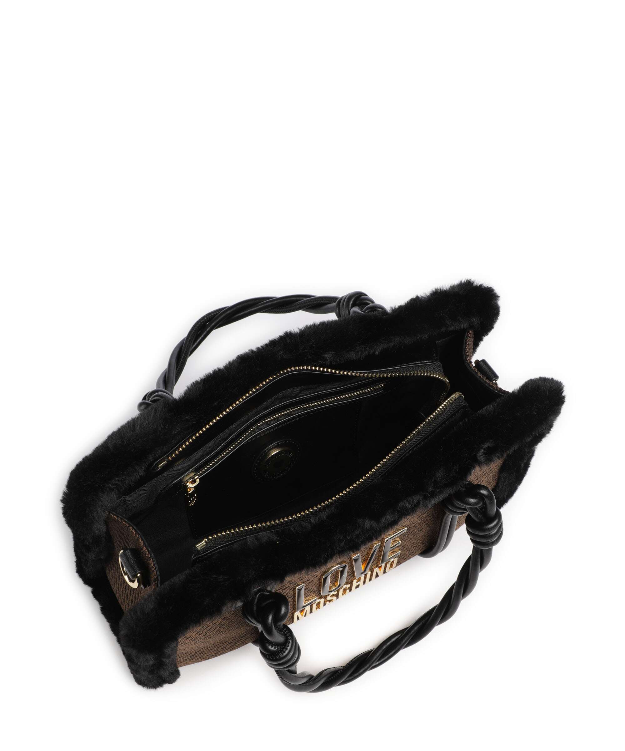 Love Moschino Wintery Handbag chocolate/black
