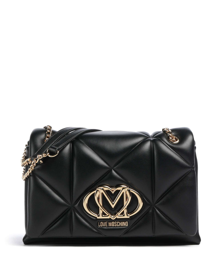 Love Moschino Embossed Q Shoulder bag black