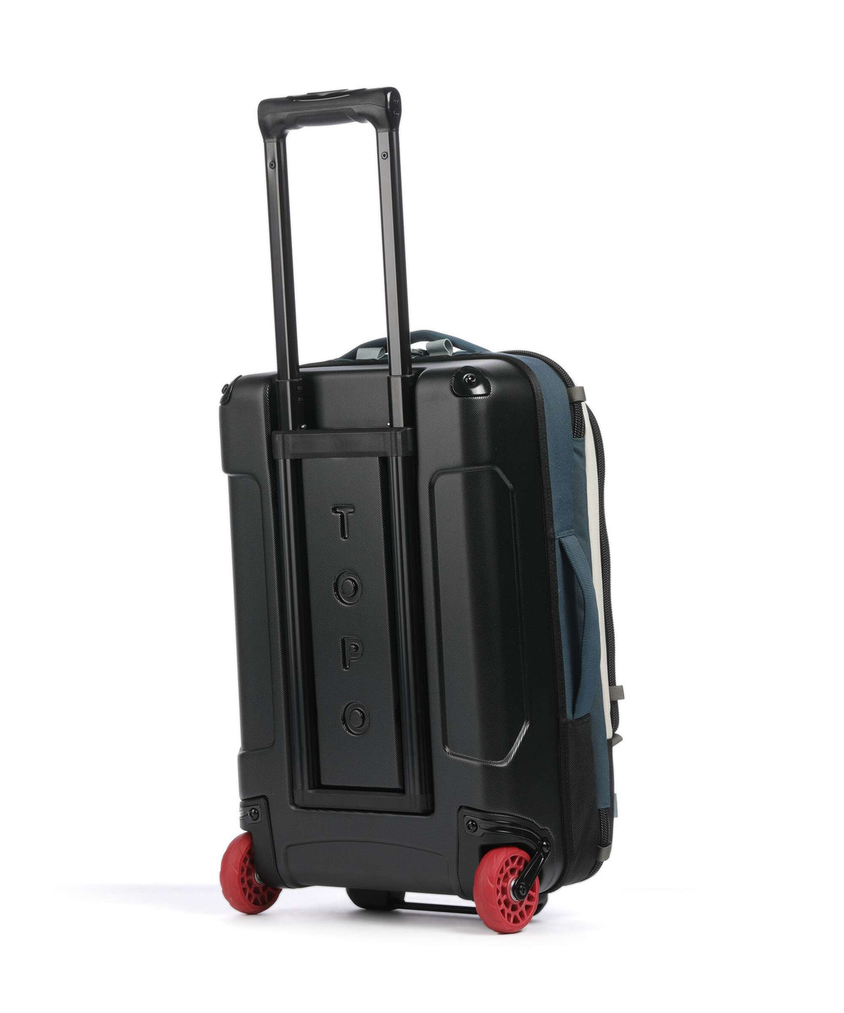 Topo Designs Global Travel bag with wheels pond blue/spice