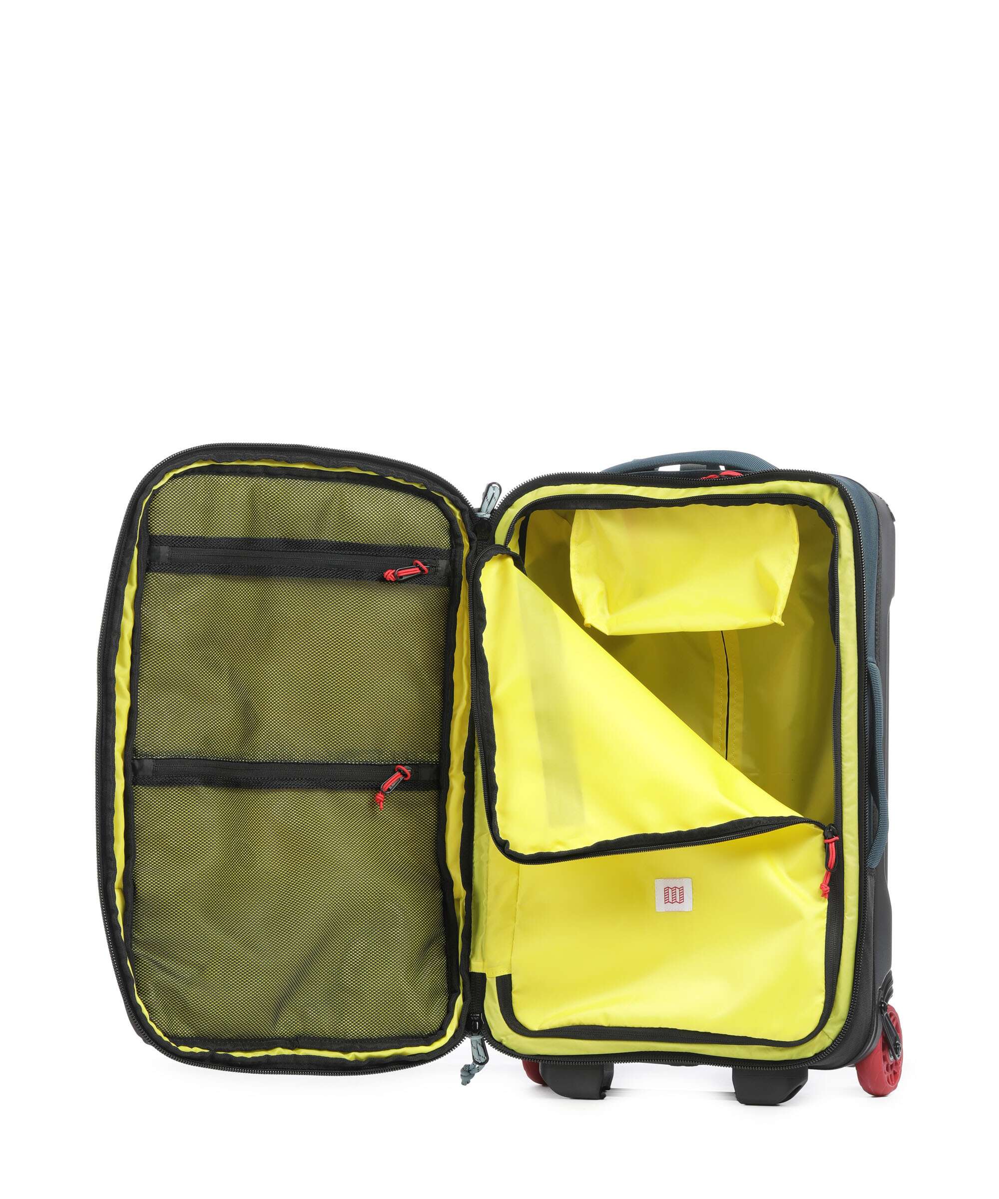 Topo Designs Global Travel bag with wheels pond blue/spice