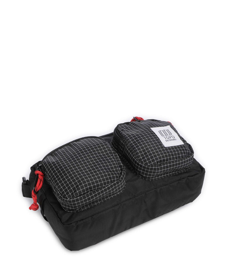 Topo Designs Block Crossbody bag black/grid