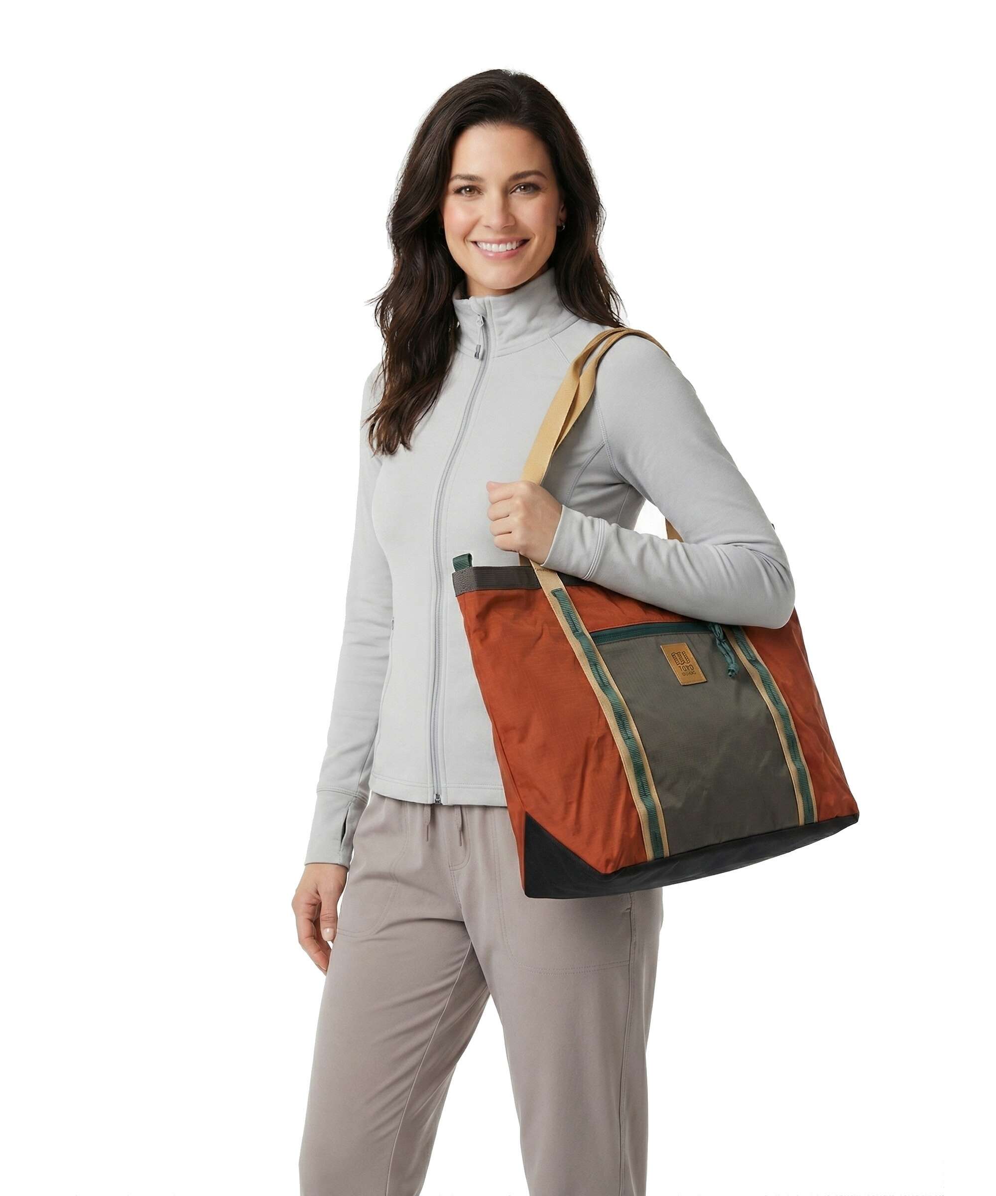 Topo Designs Mountain Utility Tote bag woodland/terracotta