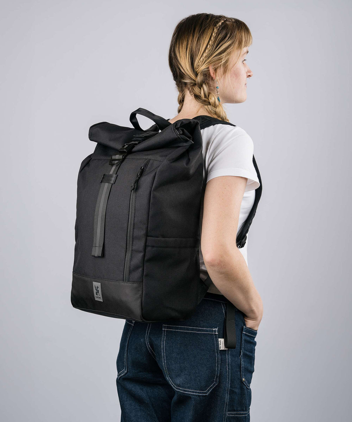 Chrome Initiate 26 Rolltop backpack steel blue