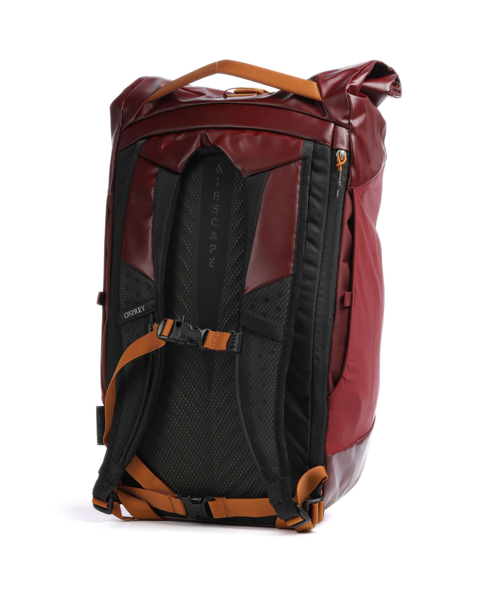 Osprey Transporter Rolltop backpack red mountain
