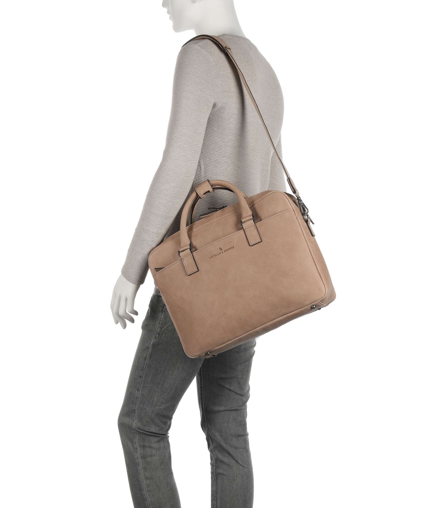 Castelijn & Beerens Carisma RFID Briefcase beige
