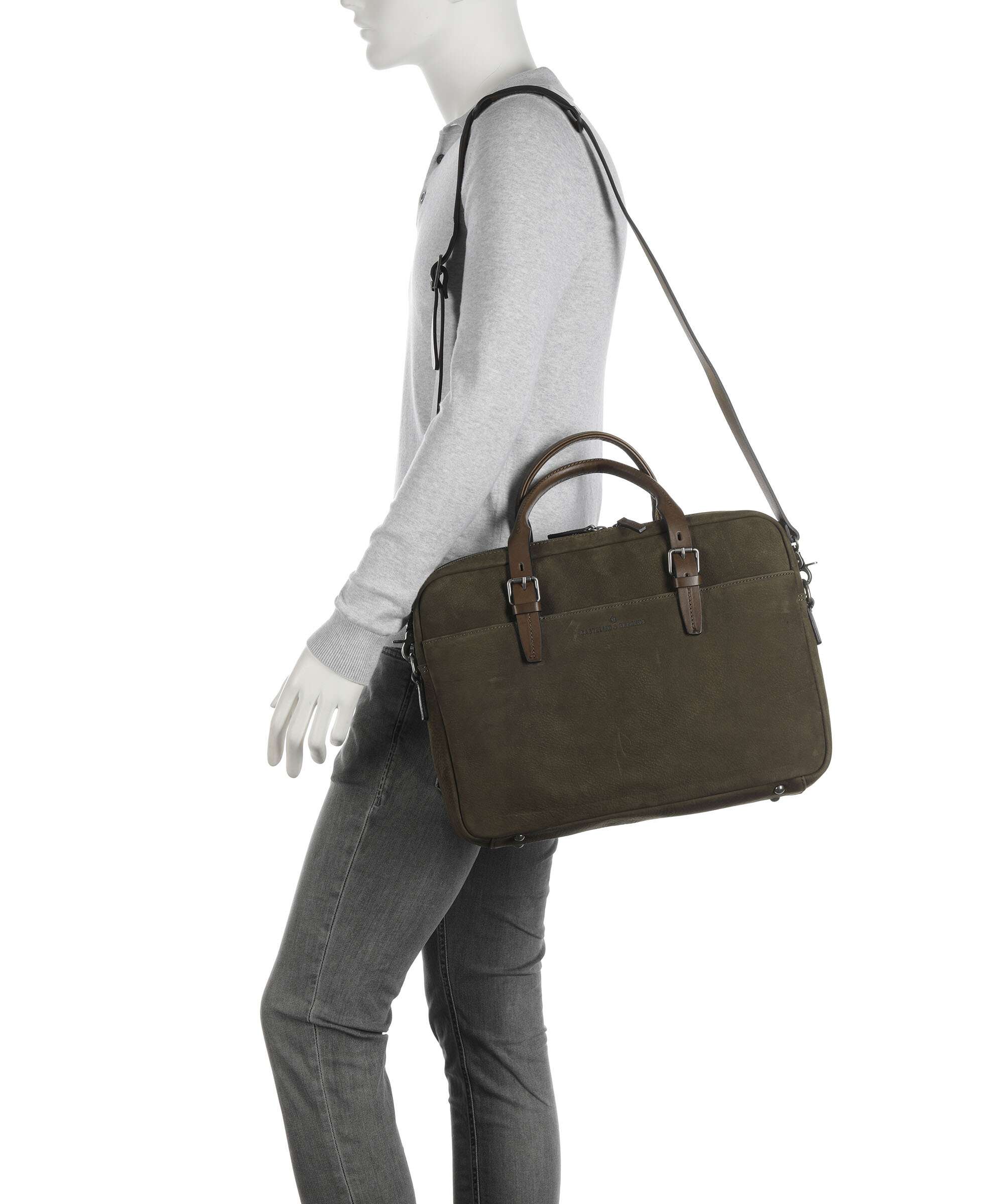Castelijn & Beerens Veneto Briefcase dark military