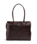 Castelijn & Beerens Croco Tess Briefcase mocca