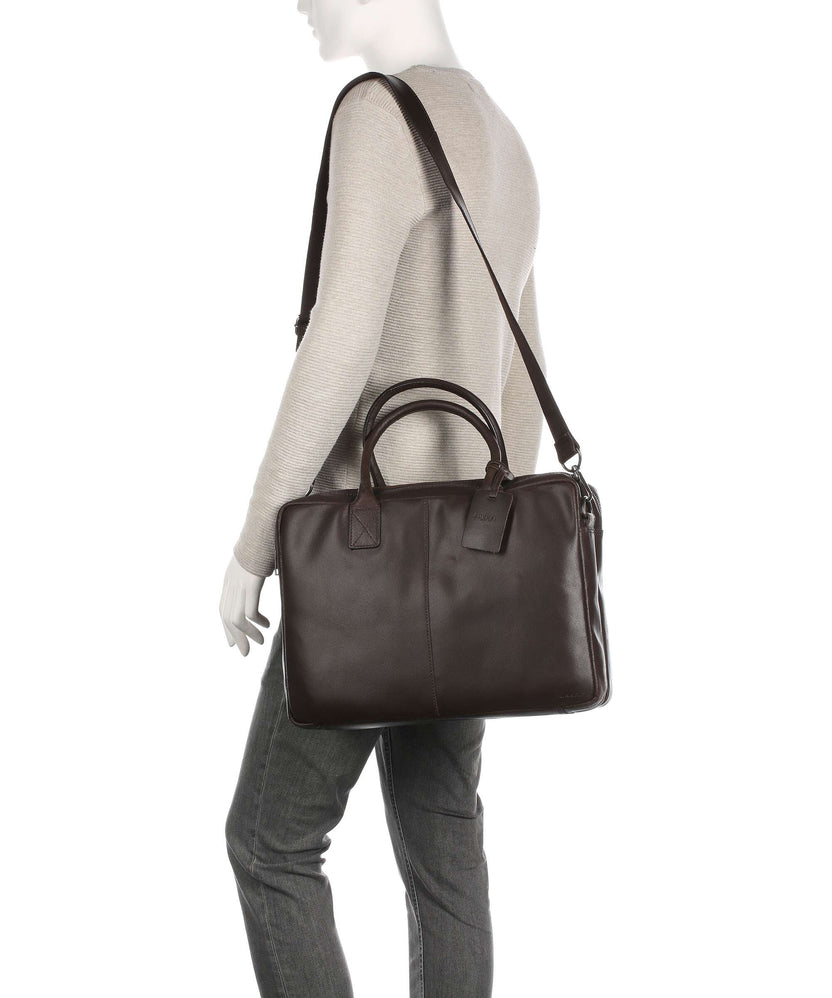 Burkely Vintage Taylor Worker Briefcase bruin