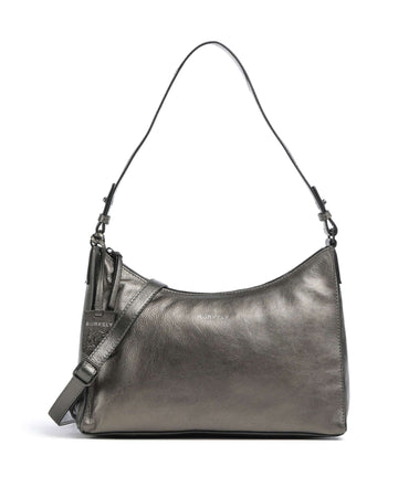 Burkely Creased Crystal Sac porté épaule gunmetal