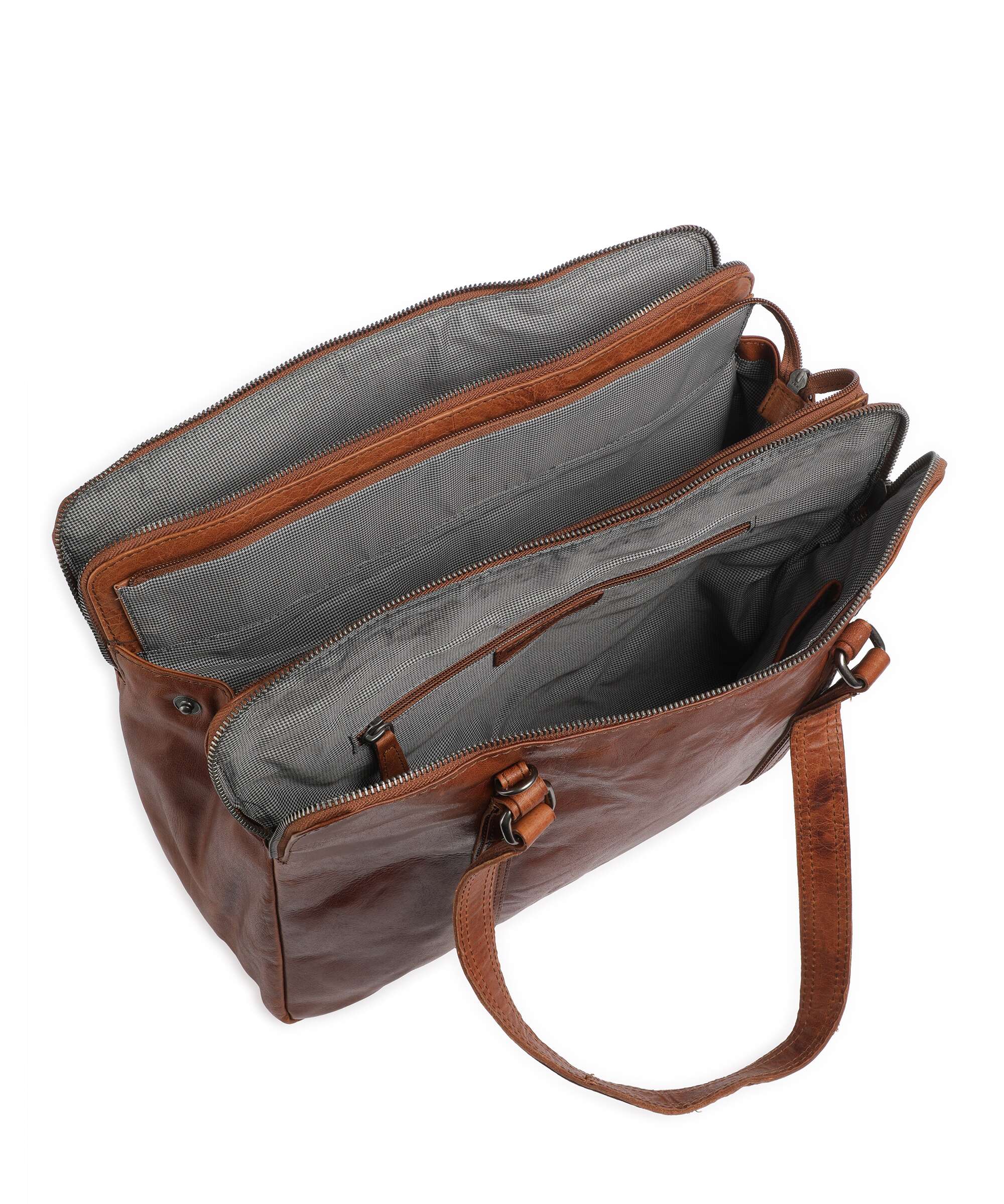 Spikes & Sparrow Bronco Tote bag cognac