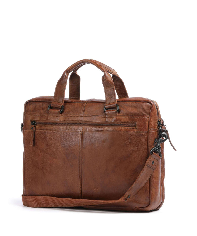 Spikes & Sparrow Apache Briefcase brandy