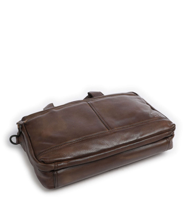 Spikes & Sparrow Apache Briefcase dunkelbraun