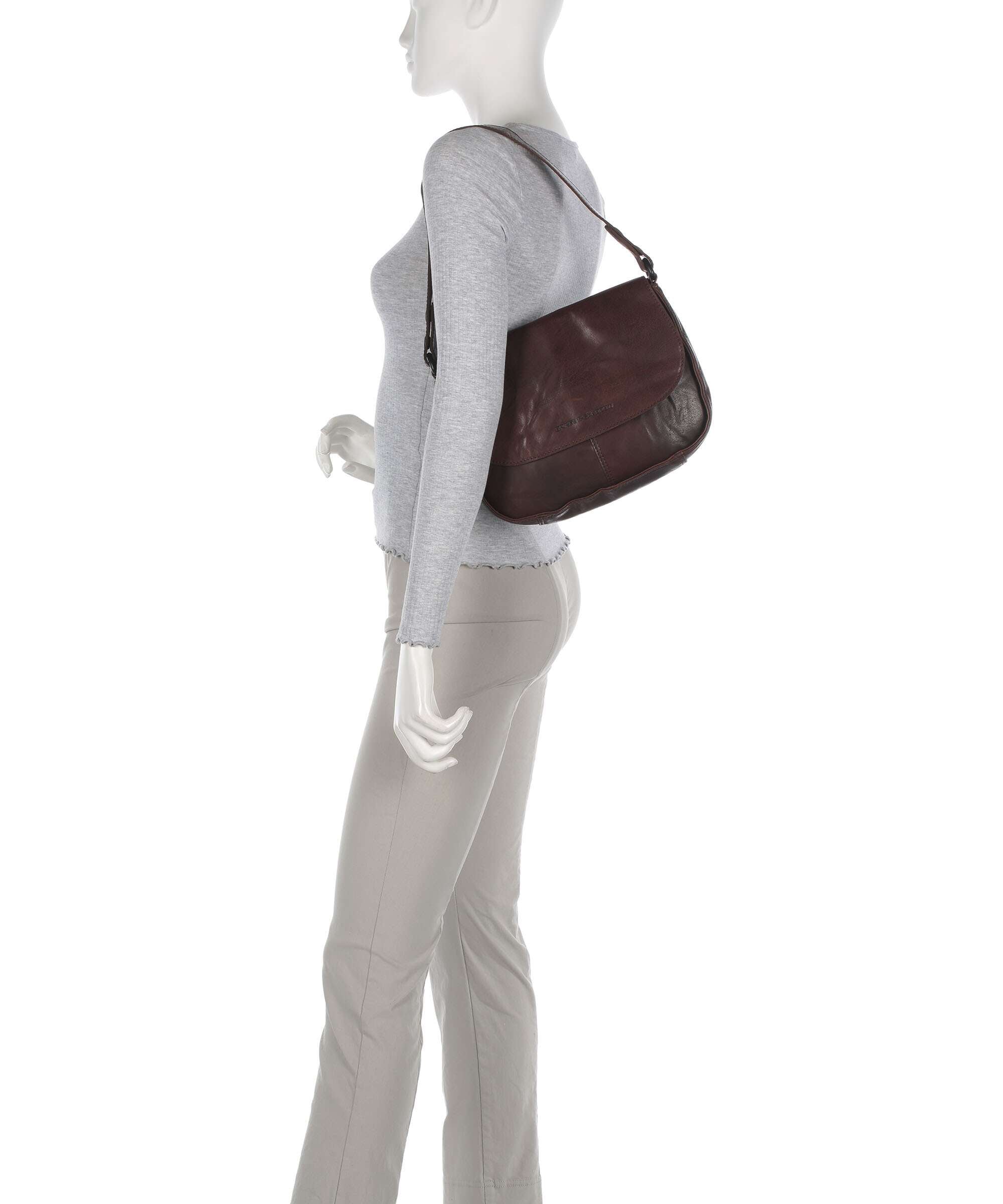 Spikes & Sparrow Bronco Yaris Shoulder bag dark brown