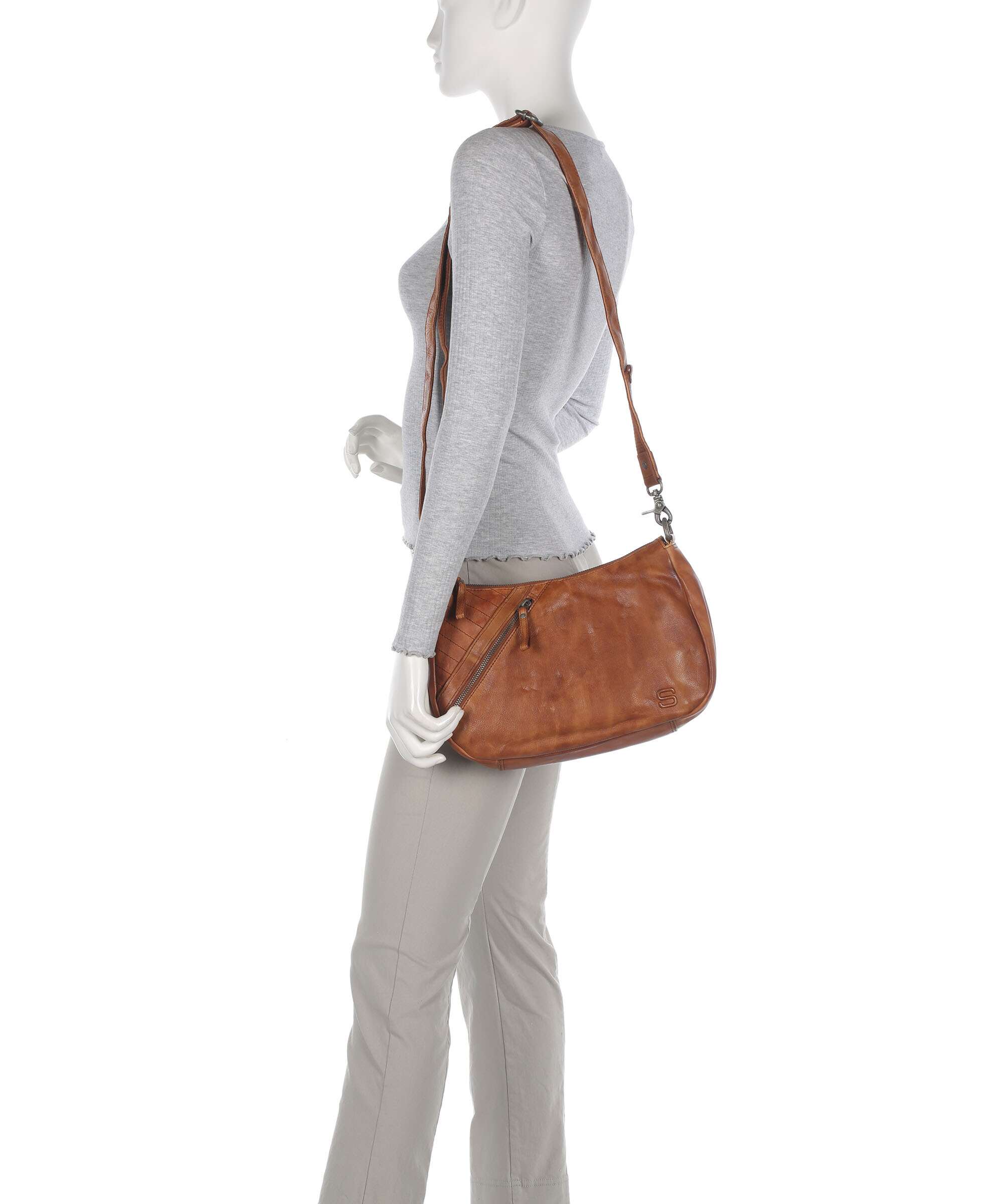 Spikes & Sparrow Apache Allaryce Shoulder bag brandy