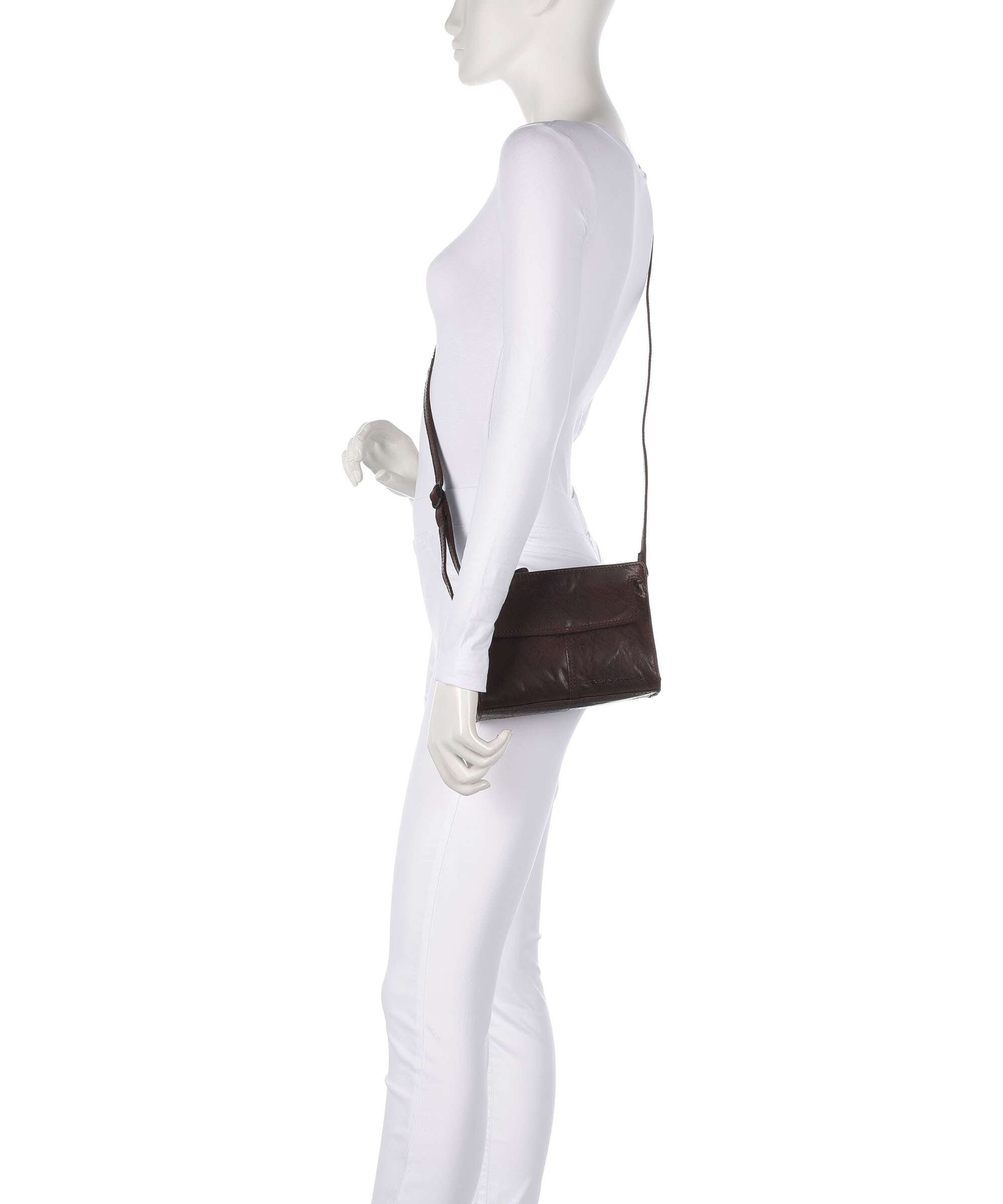 Spikes & Sparrow Bronco Leyla Crossbody bag dunkelbraun
